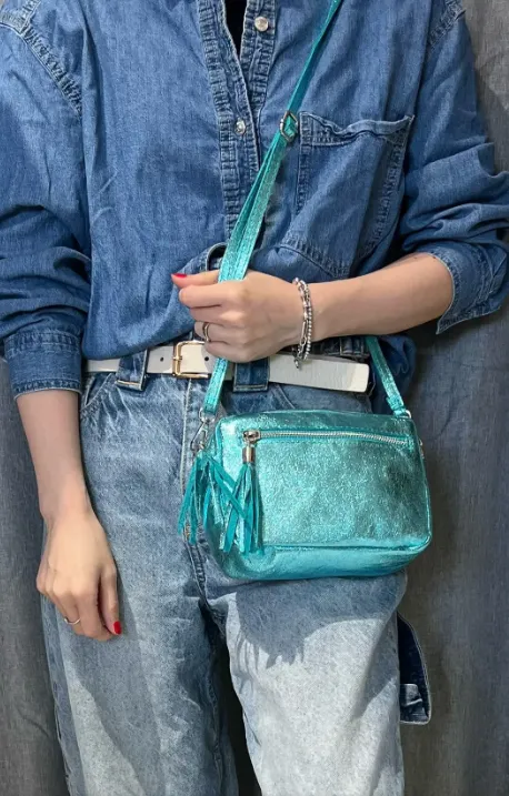 sac turquoise irisé.webp