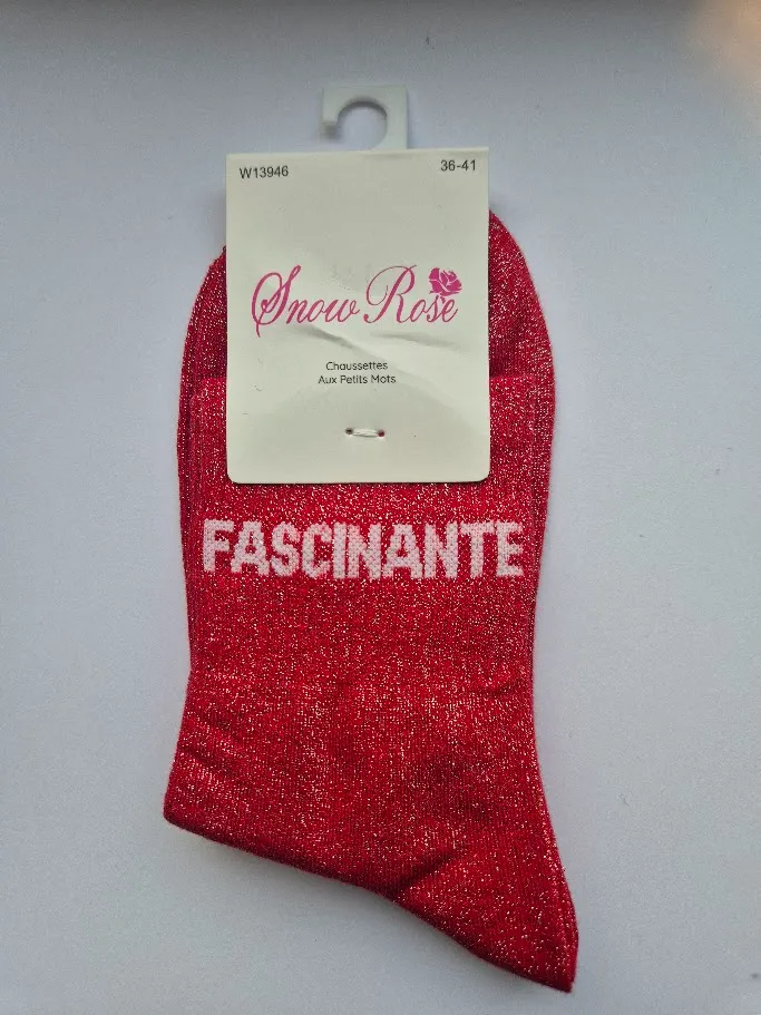 Chaussettes Pailletées - Fascinante rouge