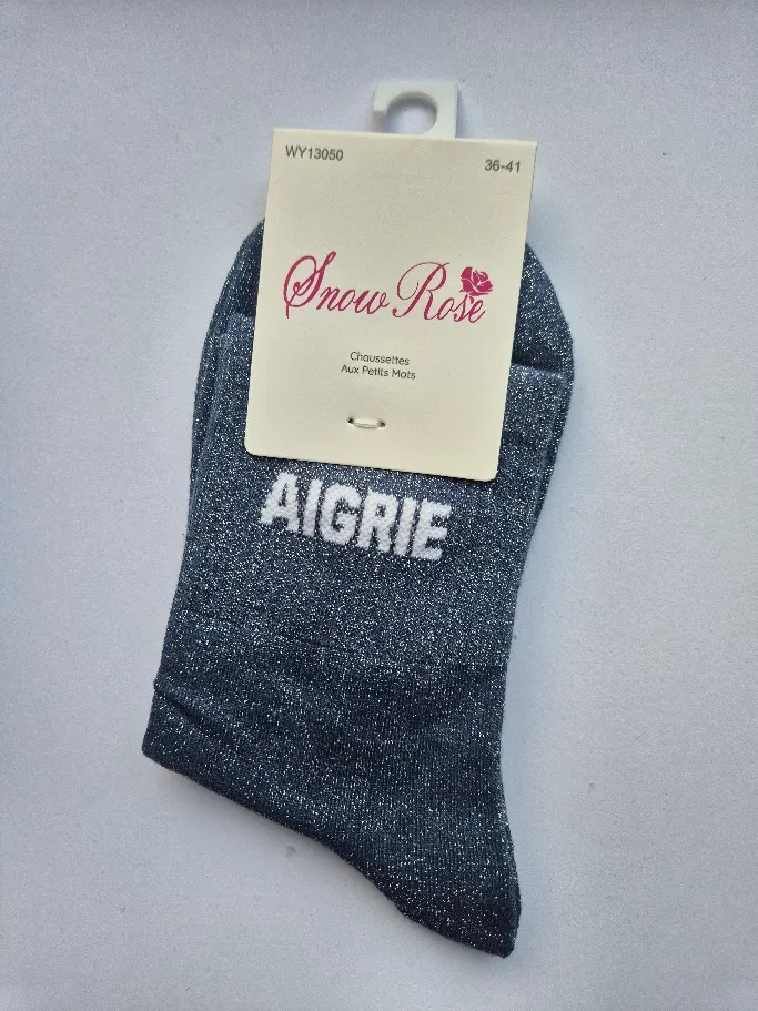 Chaussettes Pailletées - Aigrie bleu