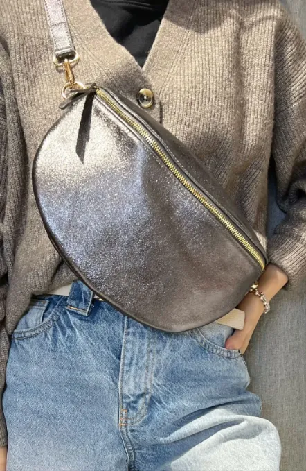 Sac banane Nuit métallique