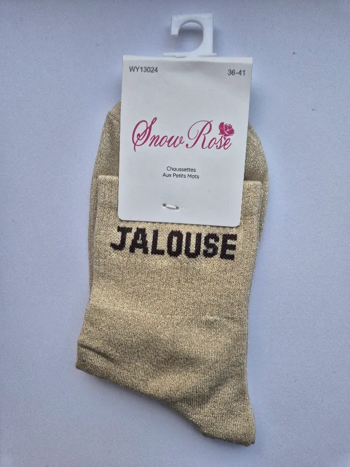 Chaussettes Pailletées - Jalouse beige