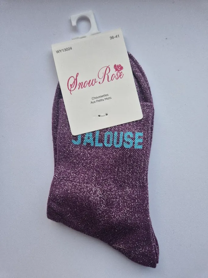 Chaussettes Pailletées - Jalouse mauve