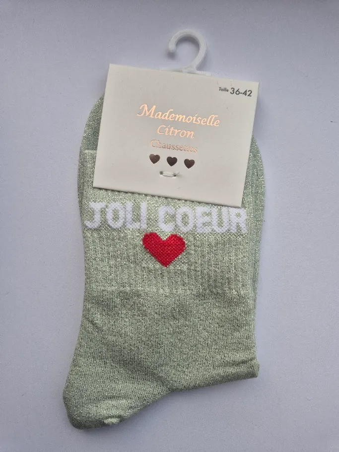 Chaussettes Pailletées - Joli Coeur