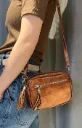 Sac à bandoulière Bronze pailleté