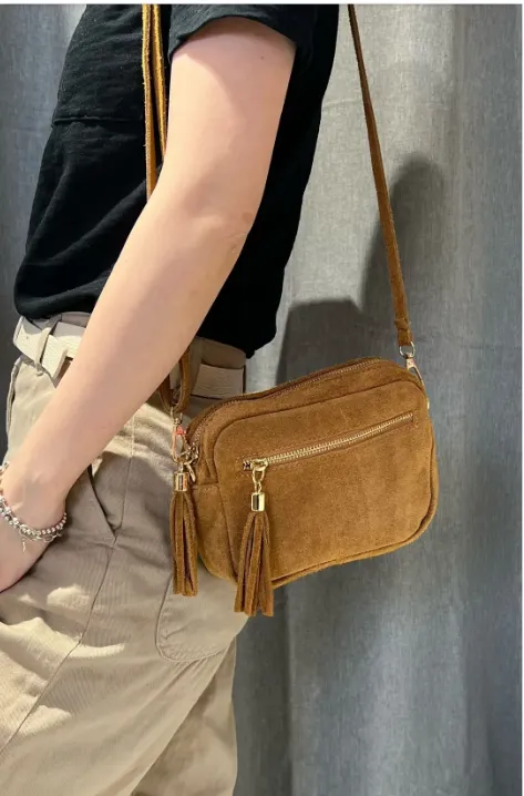 Sac à bandoulière Camel